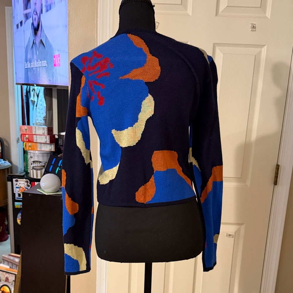Colorful Abstract Women's Sweater - Picture 2 of 3